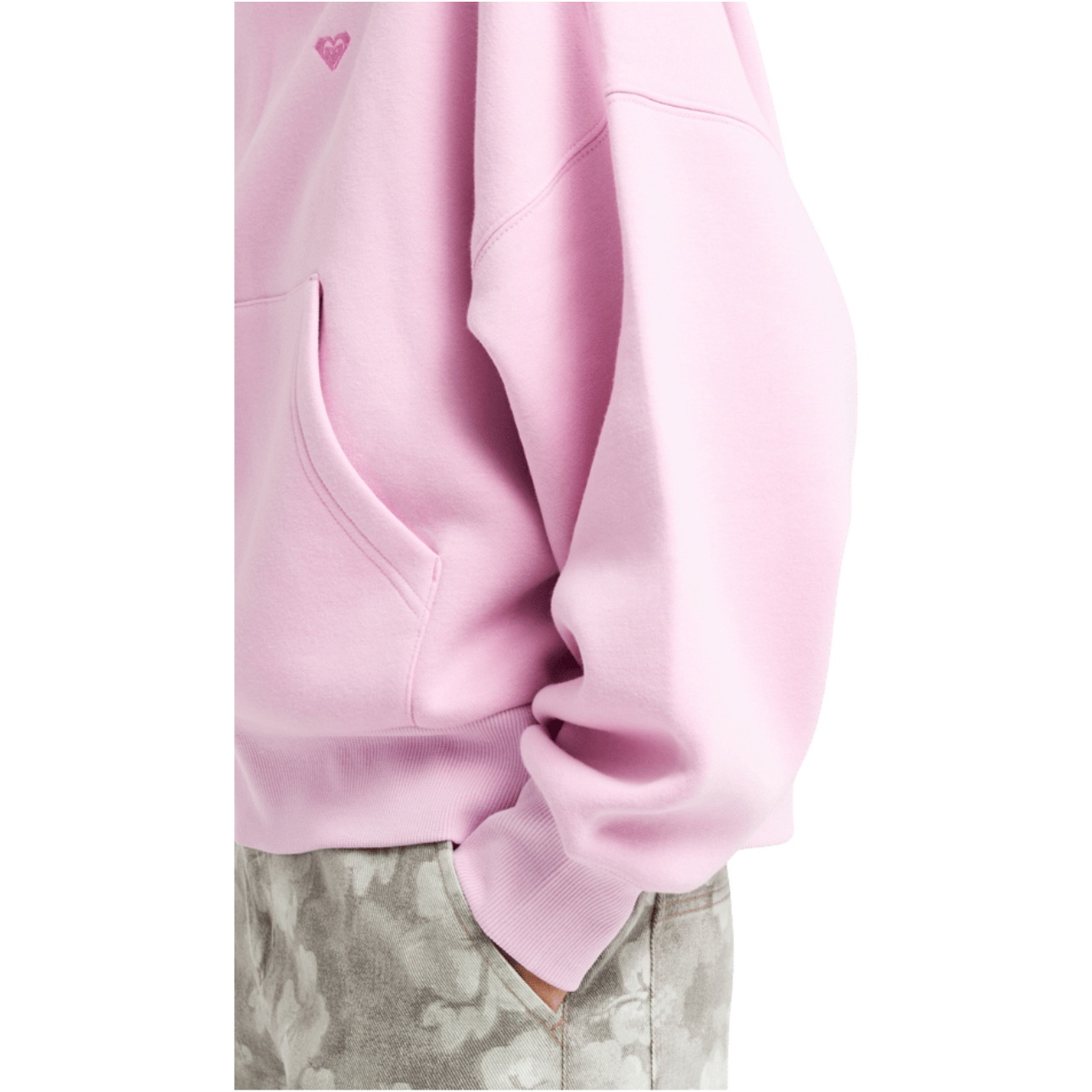 2026 Roxy Womens Skyflare Oversized Hoodie ERJFT05136 - Pink Lavender